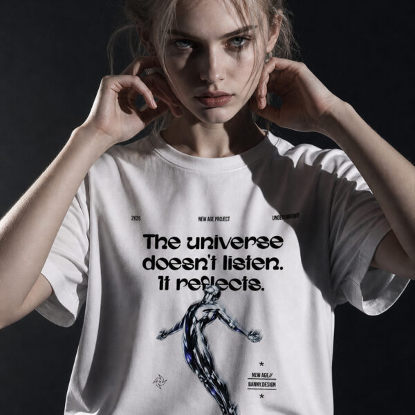 The Universe Reflects t-shirt - Carl Jung quote philosophical graphic tee, Banny Design